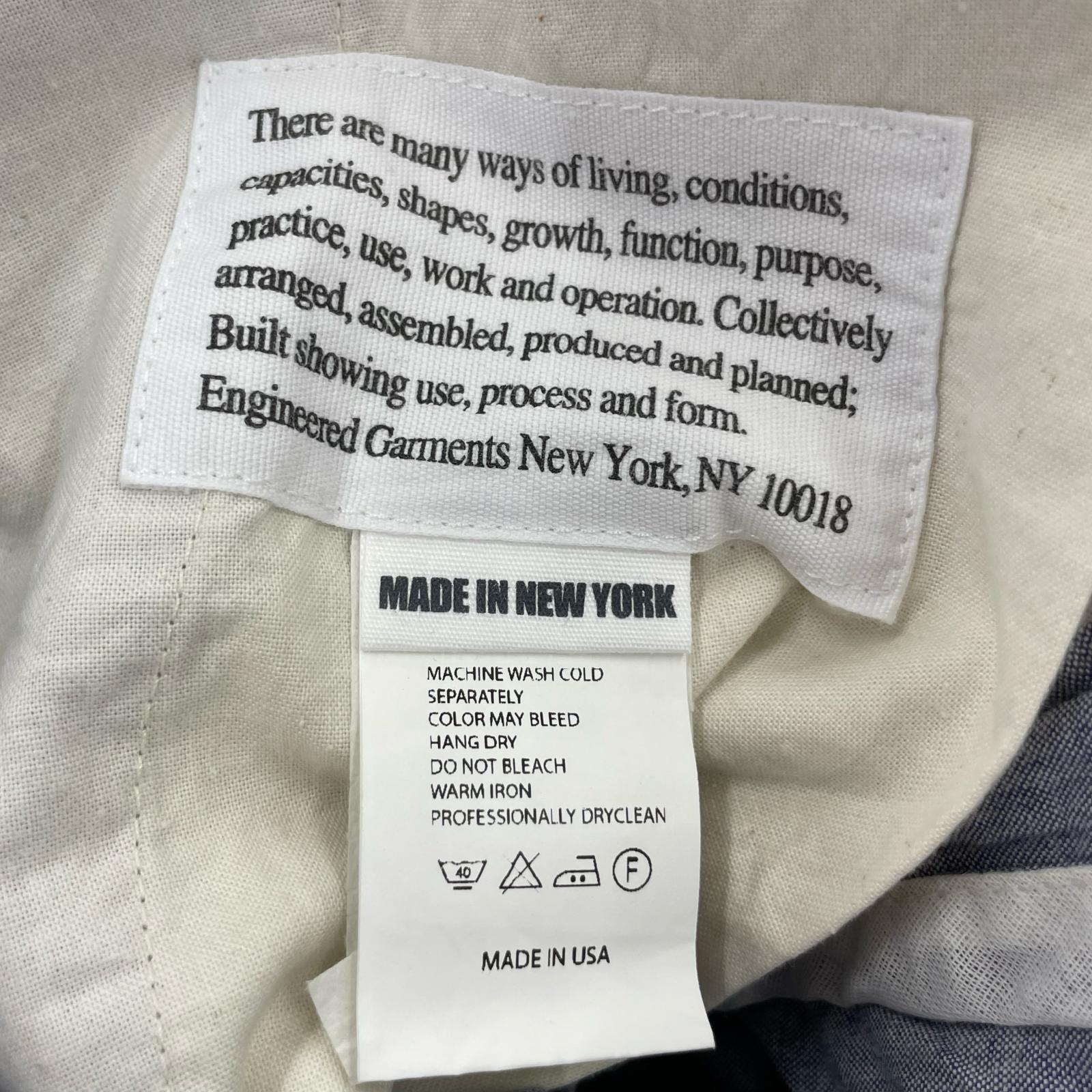 オーバーオール Engineered Garments COMBI SUIT 青 (M) M ブルー