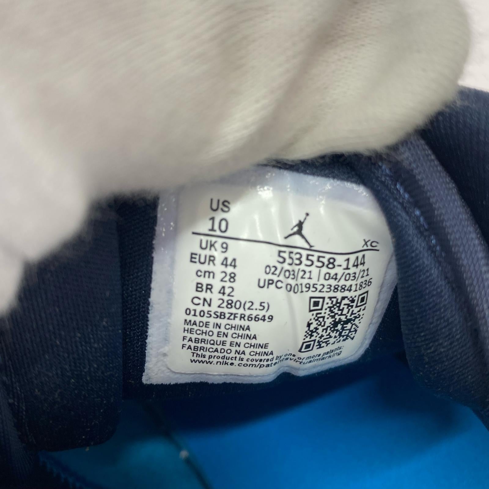 スニーカー AIR JORDAN 1 LOW UNIVERSITY BLUE 28.0cm 28cm (US10 UK9 1/2 EU46)