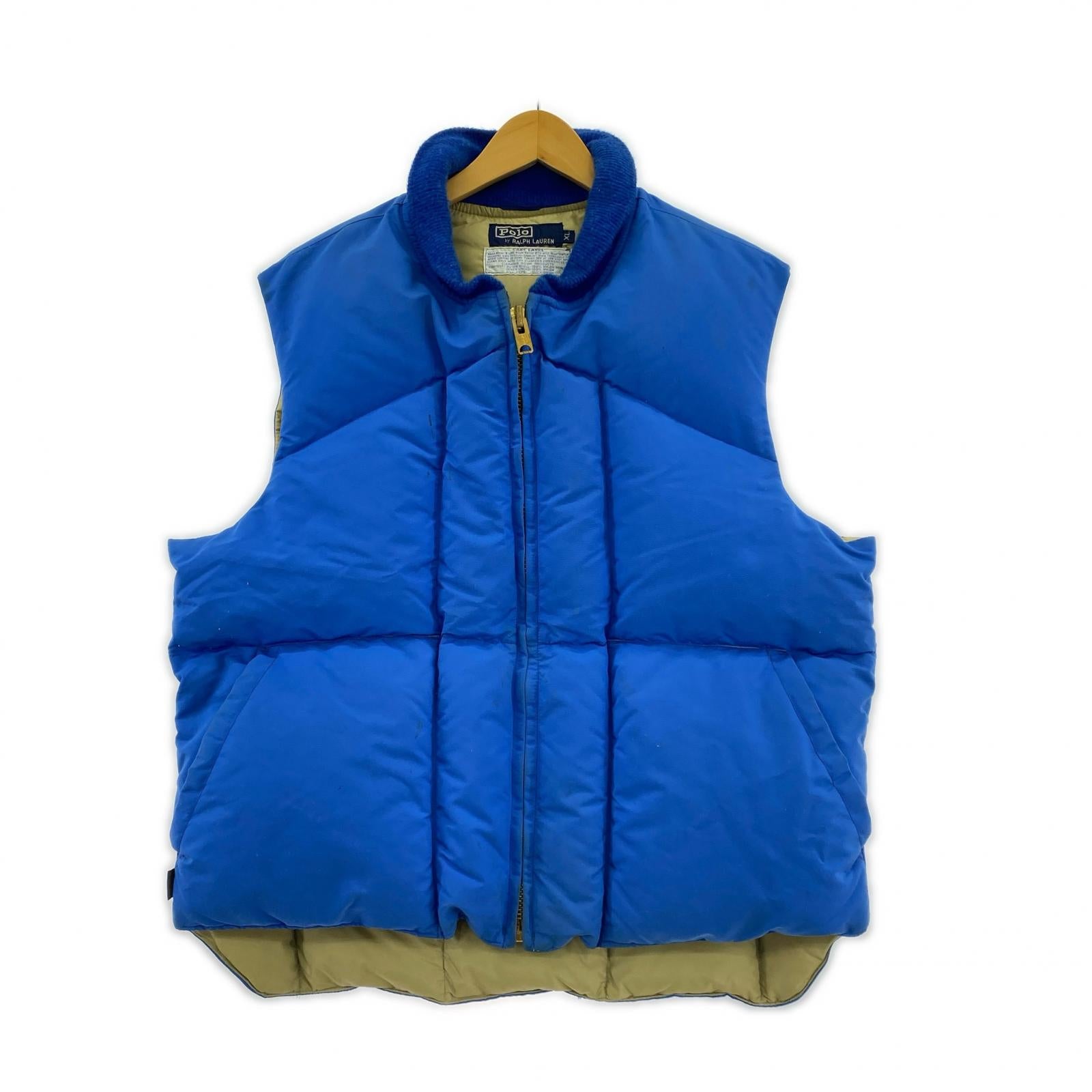 ダウンベスト 70s ダックダウンベスト 青 (XL) LL ブルー