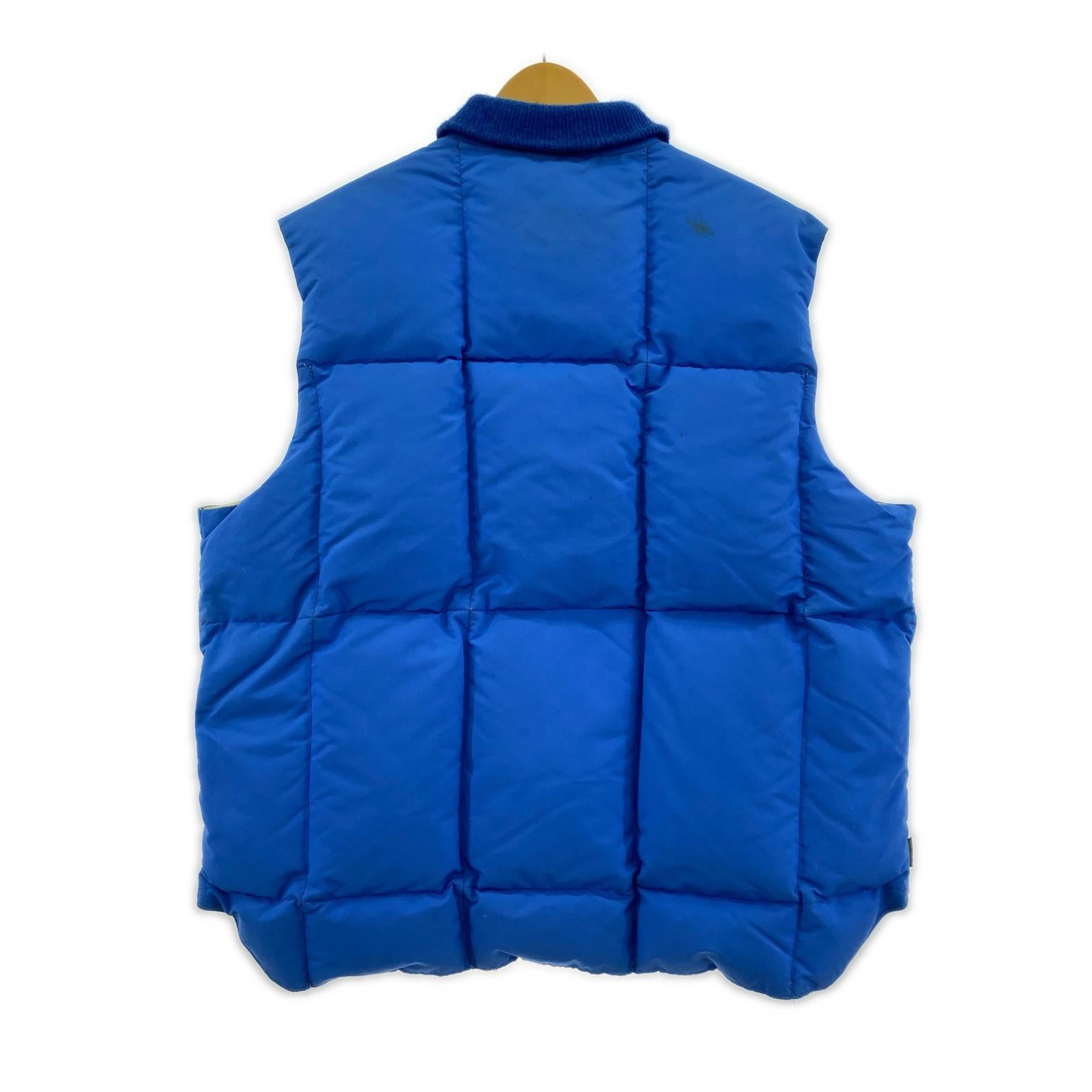 ダウンベスト 70s ダックダウンベスト 青 (XL) LL ブルー