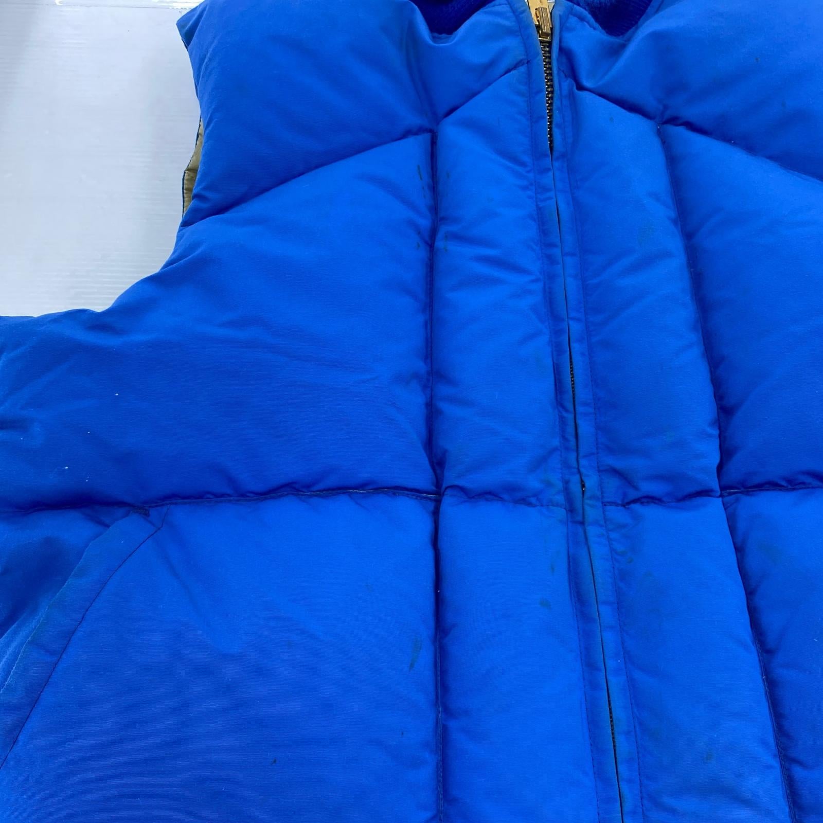 ダウンベスト 70s ダックダウンベスト 青 (XL) LL ブルー