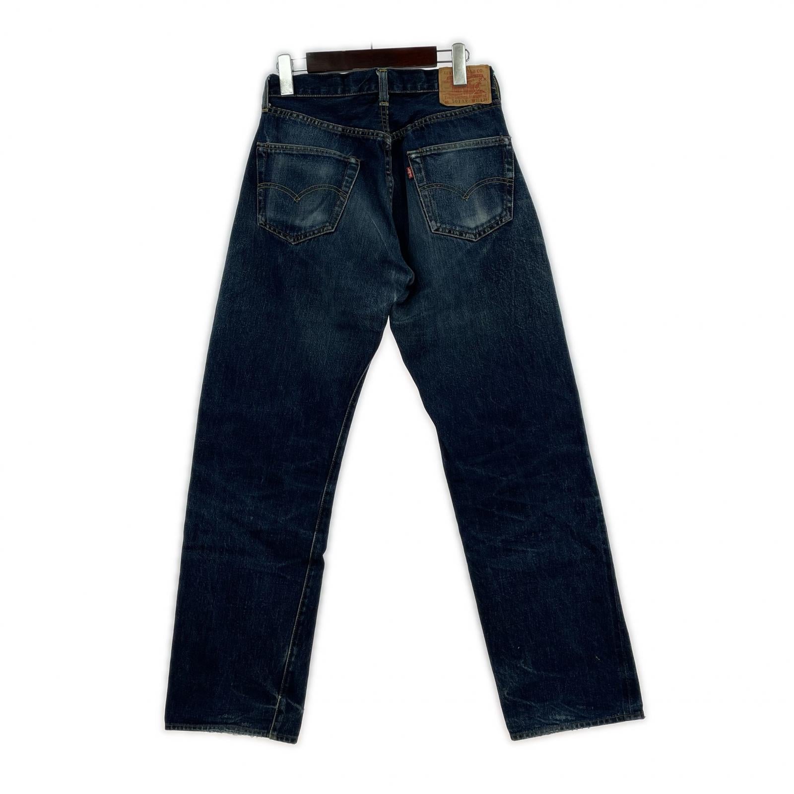 デニムパンツ 501xx ボタン裏555 バレンシア復刻 W31 L36 31 ブルー