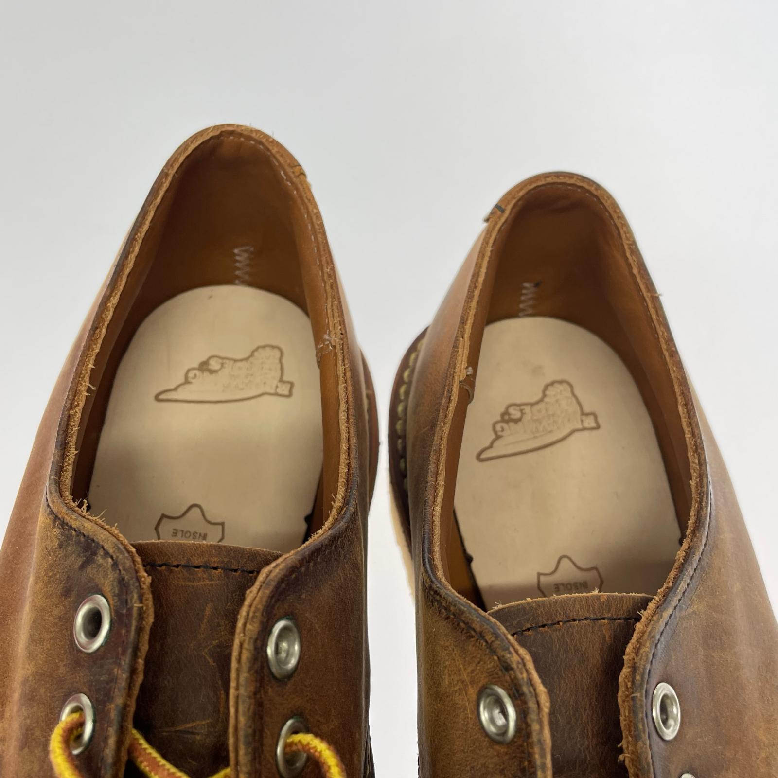 シューズ Work Oxford Moc-toe 8095 茶 (27.0cm) 27cm (US9 UK8 1/2 EU44) ブラウン