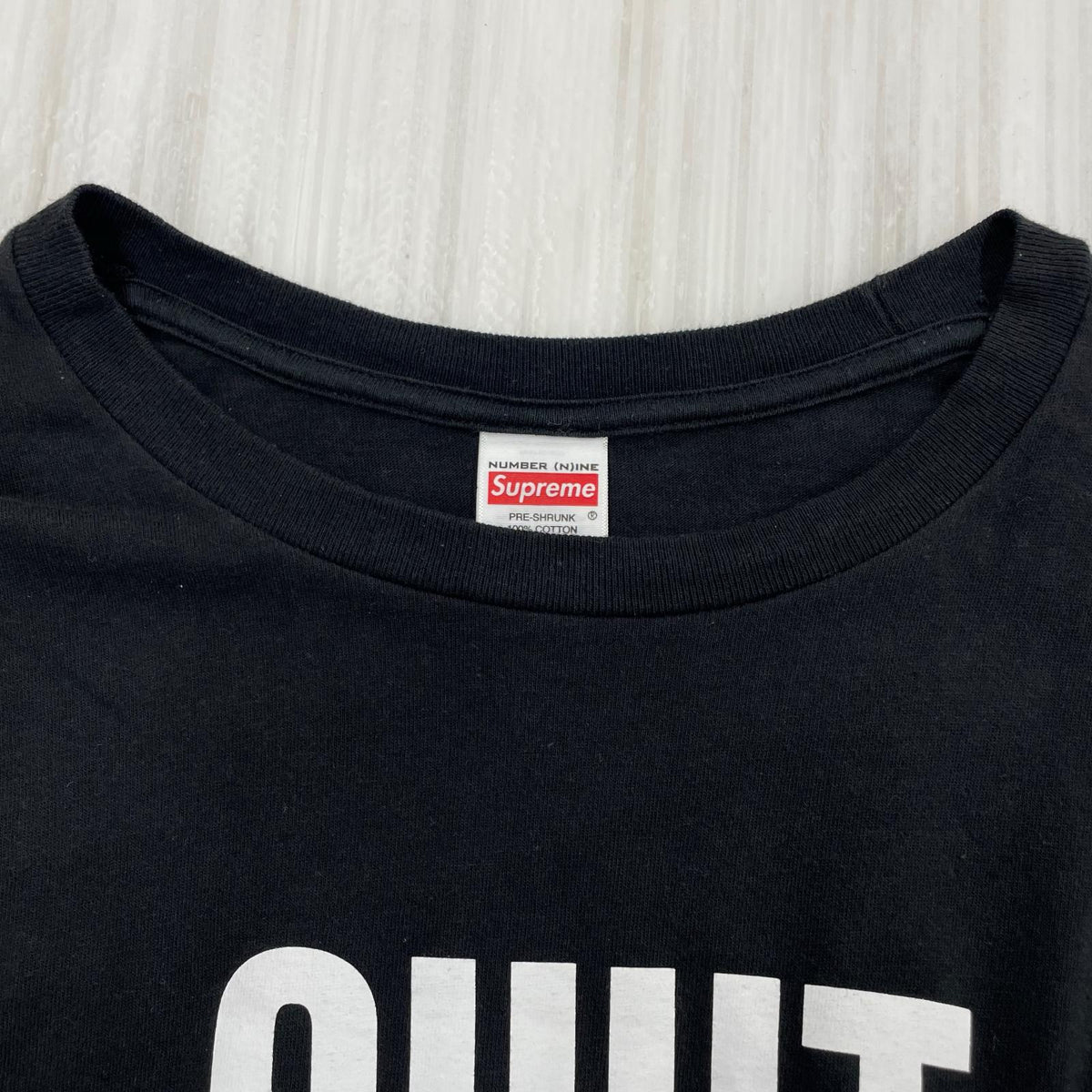 半袖Ｔシャツ Number (N)ine Shut Up Tee　XXL ブラック