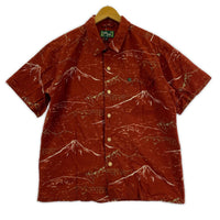 半袖Ｔシャツ TAKEロハ 山脈 L RED 総柄 L