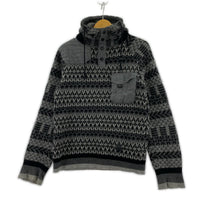 パーカー ×White Mountaineering ウール グレー (M) M ブラック