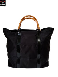 GUCCI/バンブー ナイロンキャンバス トートバッグ