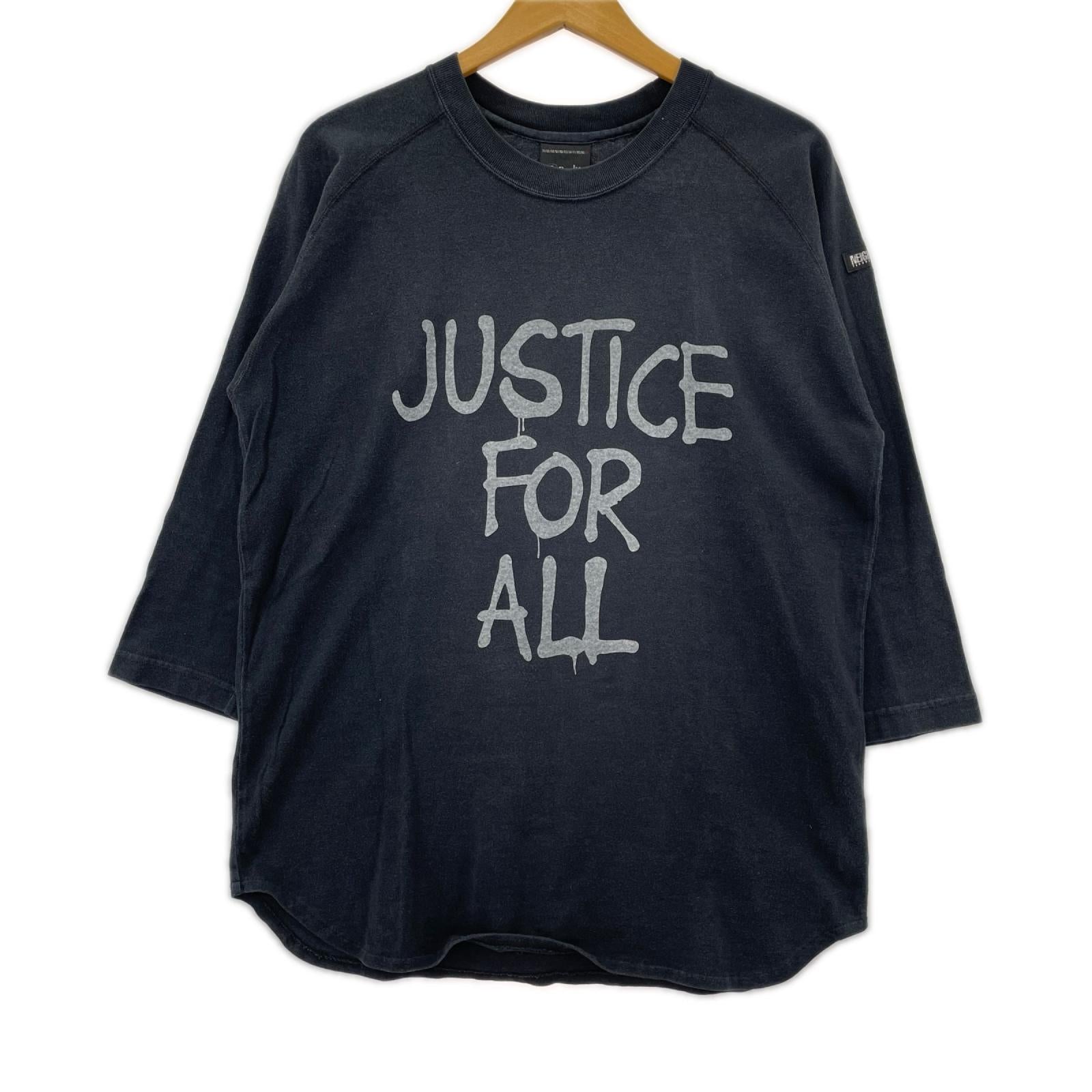 長袖Ｔシャツ JUSTICE FOR ALL 黒（-） ブラック