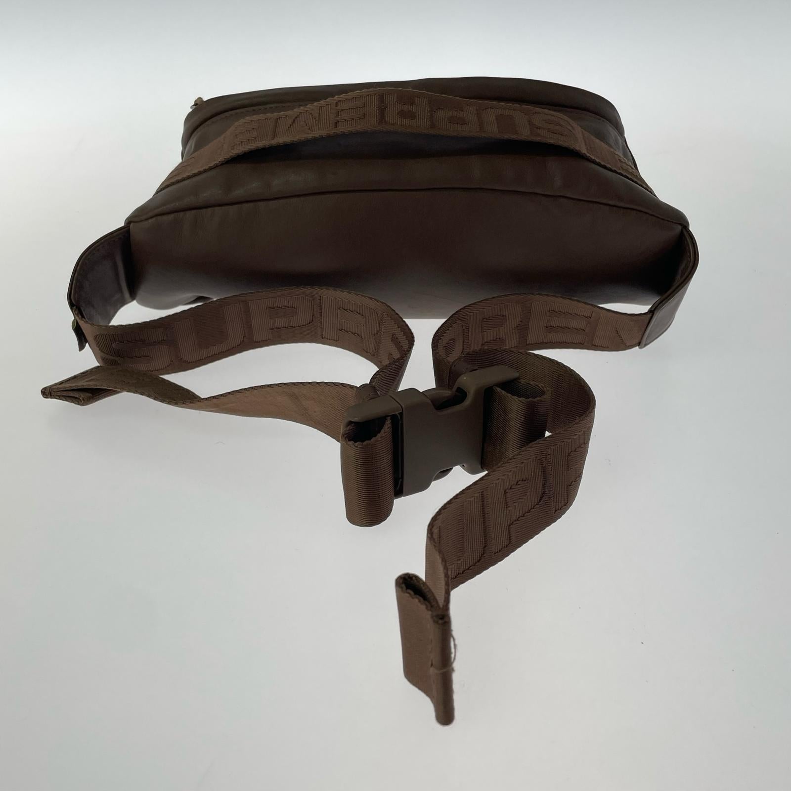 ショルダーバッグ leather waist bag 24AW ブラウン