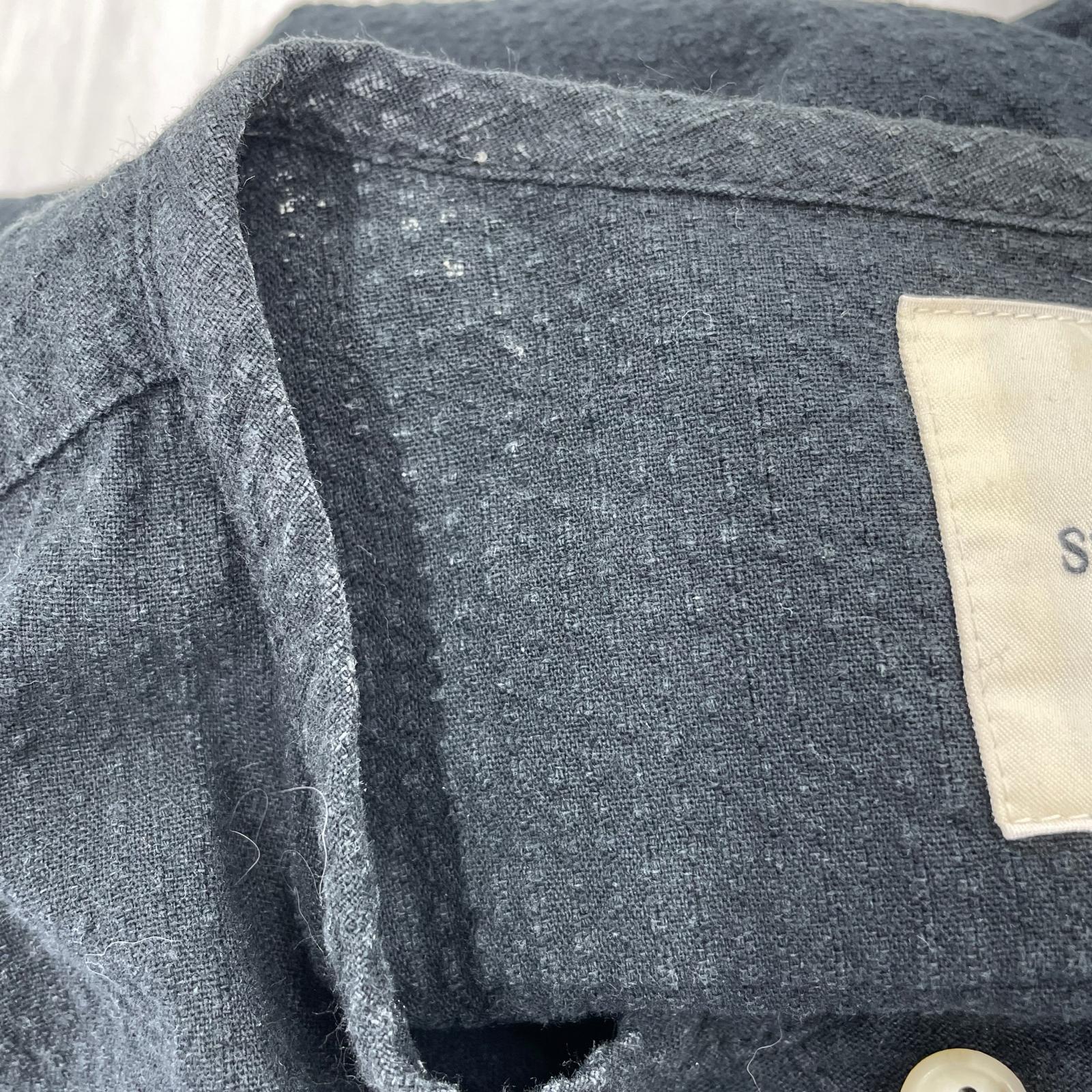 長袖シャツ Shijira Sleeping Shirt 黒 S S ブラック