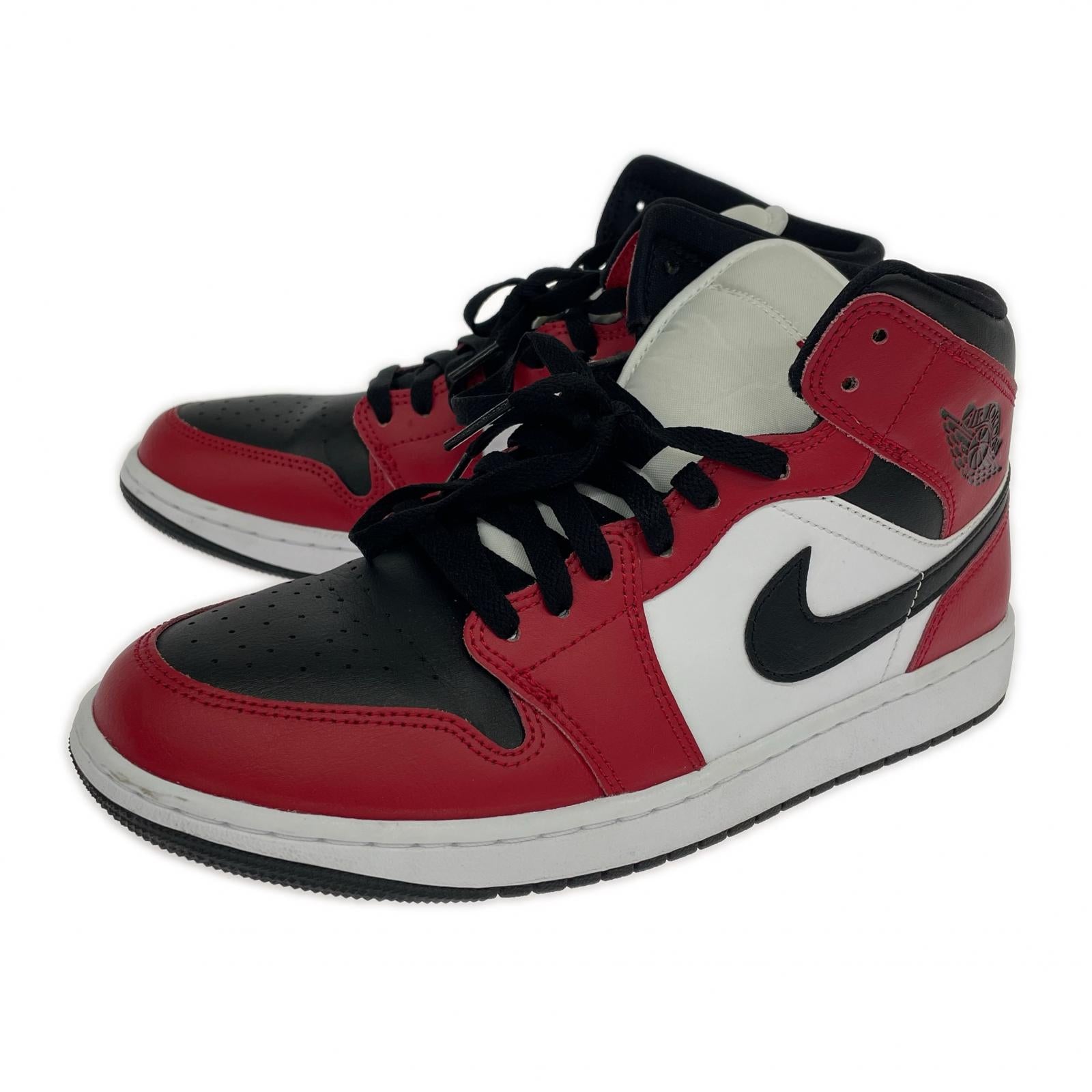 スニーカー Air Jordan 1 Mid Chicago Black Toe 27cm (US9 UK8 1/2 EU44) レッド