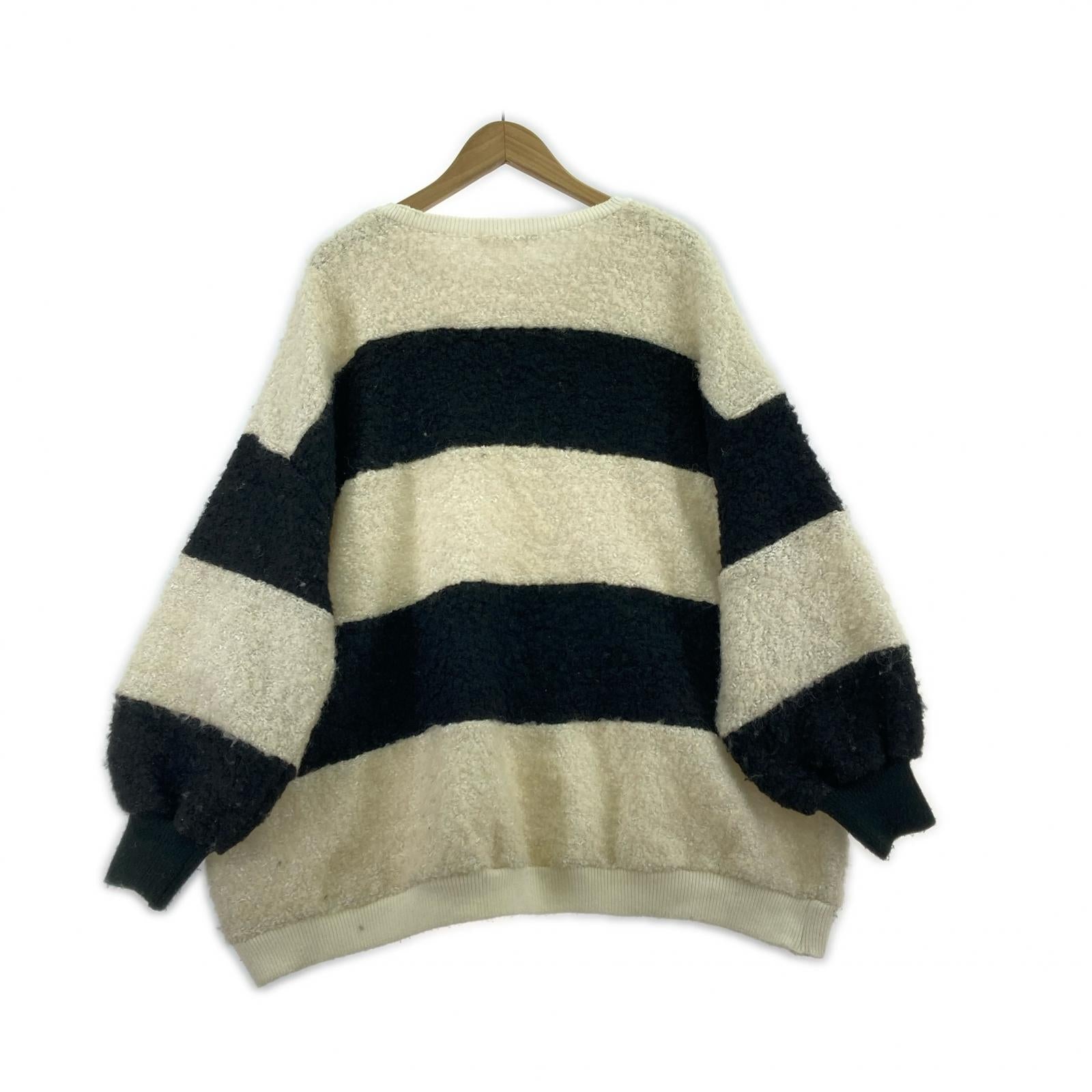 ニット Darich ボーダーアップリケブークレトップス フリー