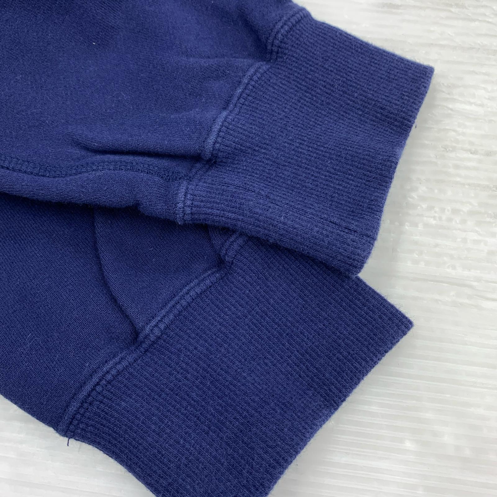 スウェット ロゴ刺繍/サイズ00/青系 ブルー