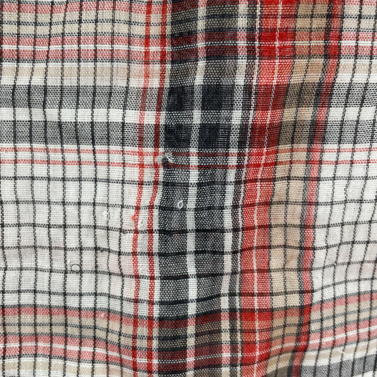 半袖シャツ KMART 70S- S/Sポリコットンチェック柄シャツ (L) L