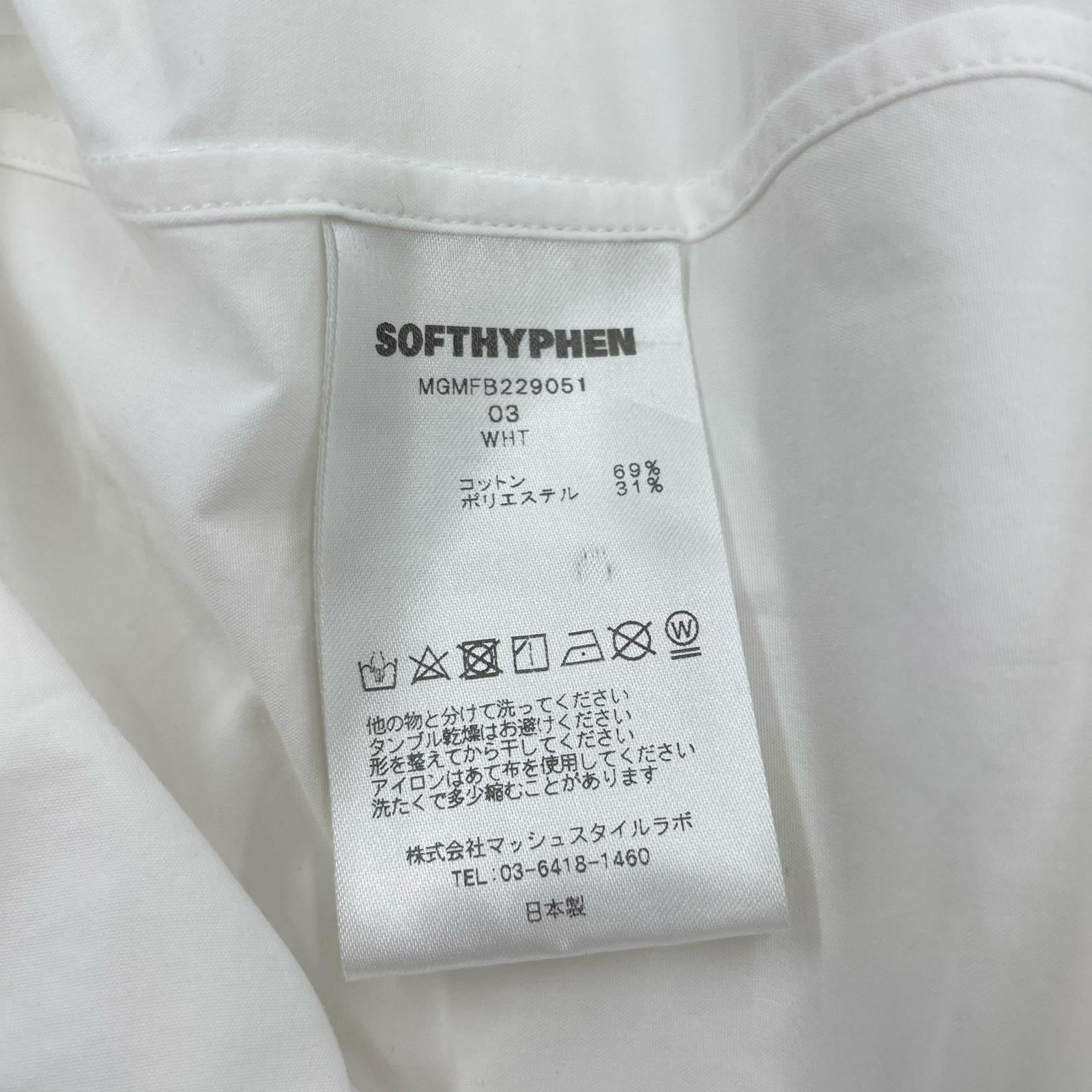 長袖シャツ SOFTHYPHEN ホワイト