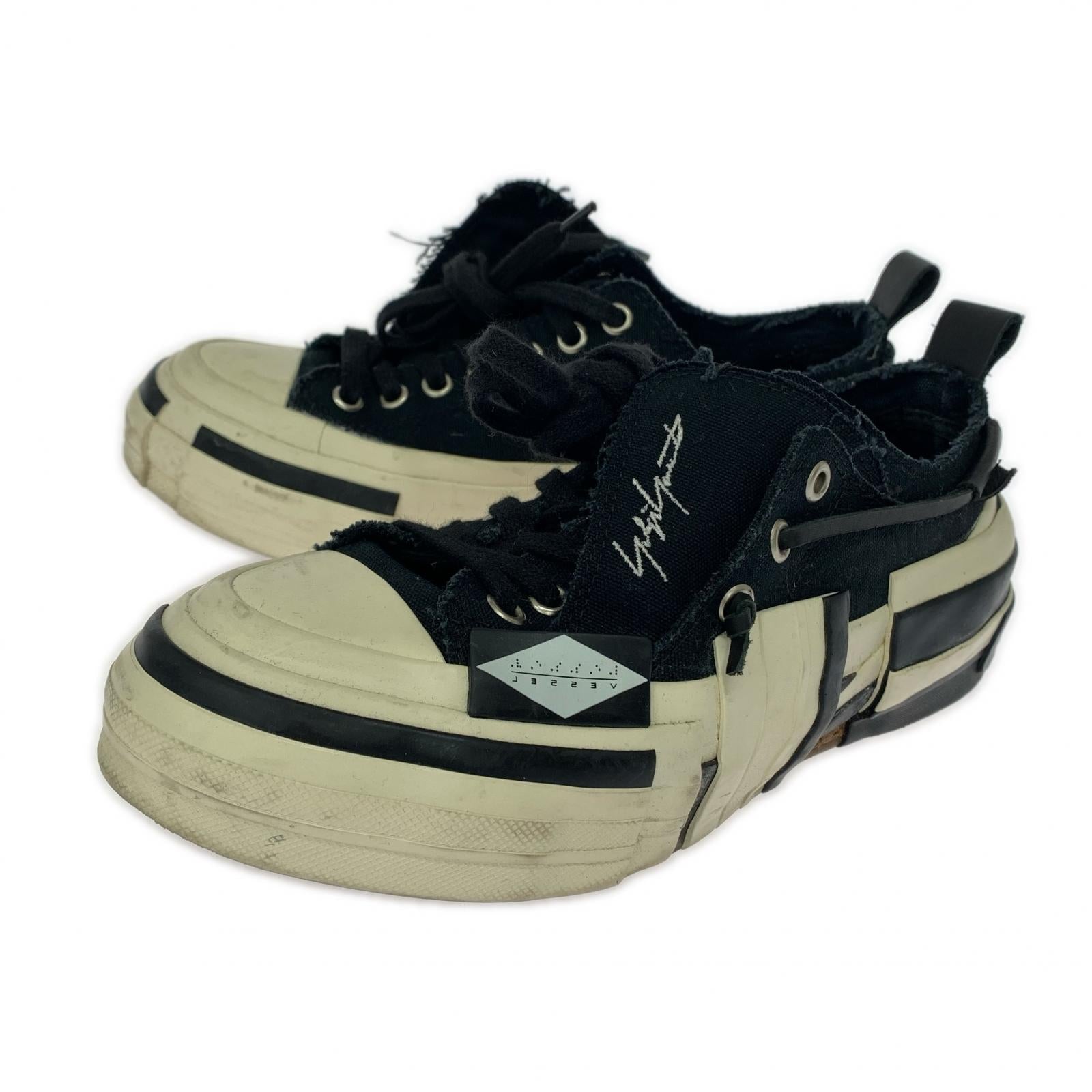 スニーカー Yohji Yamamoto VESSEL スニーカー 24.0 24cm (US6 UK5 1/2 EU38) ブラック