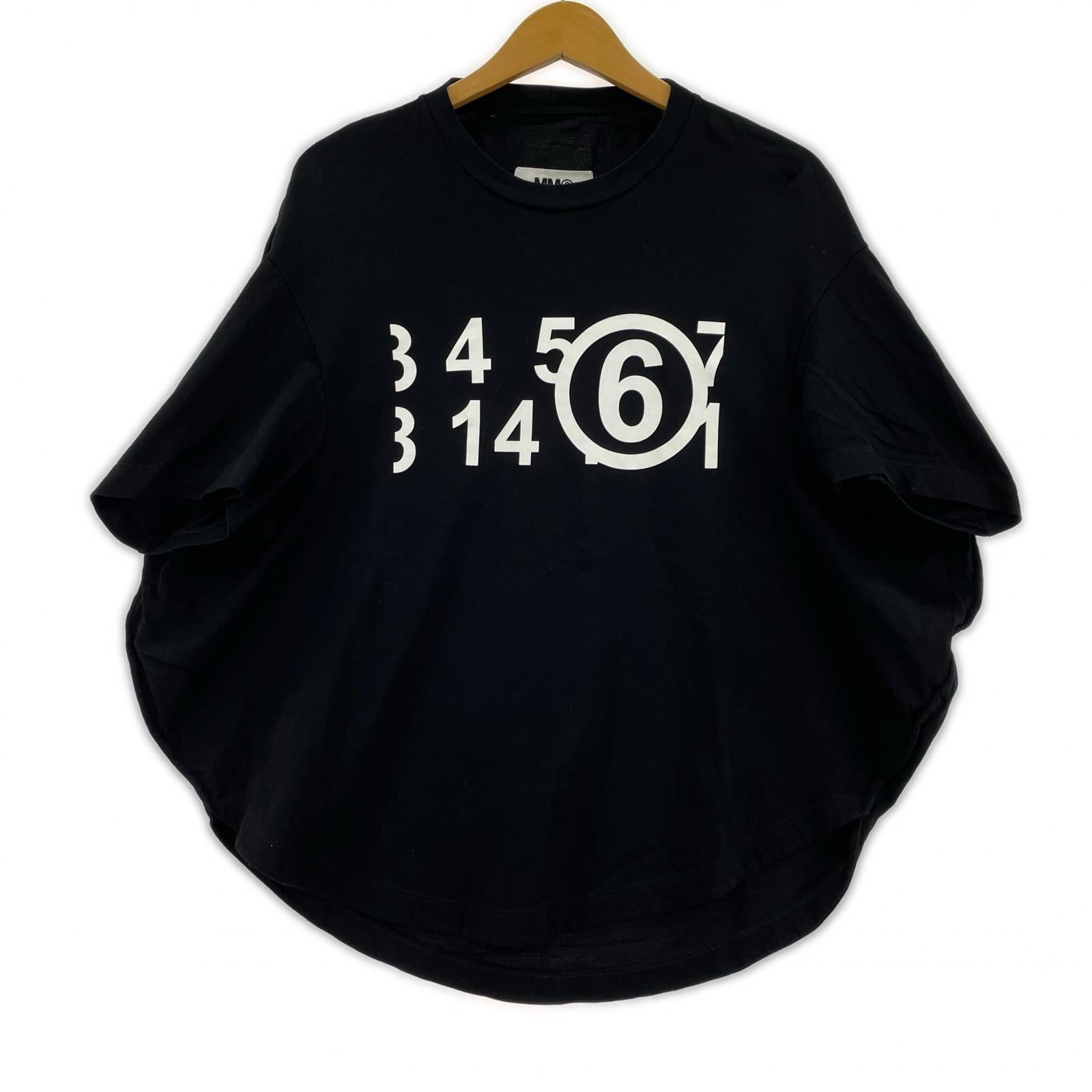 半袖Ｔシャツ maison margiela カレンダーロゴ ブラック