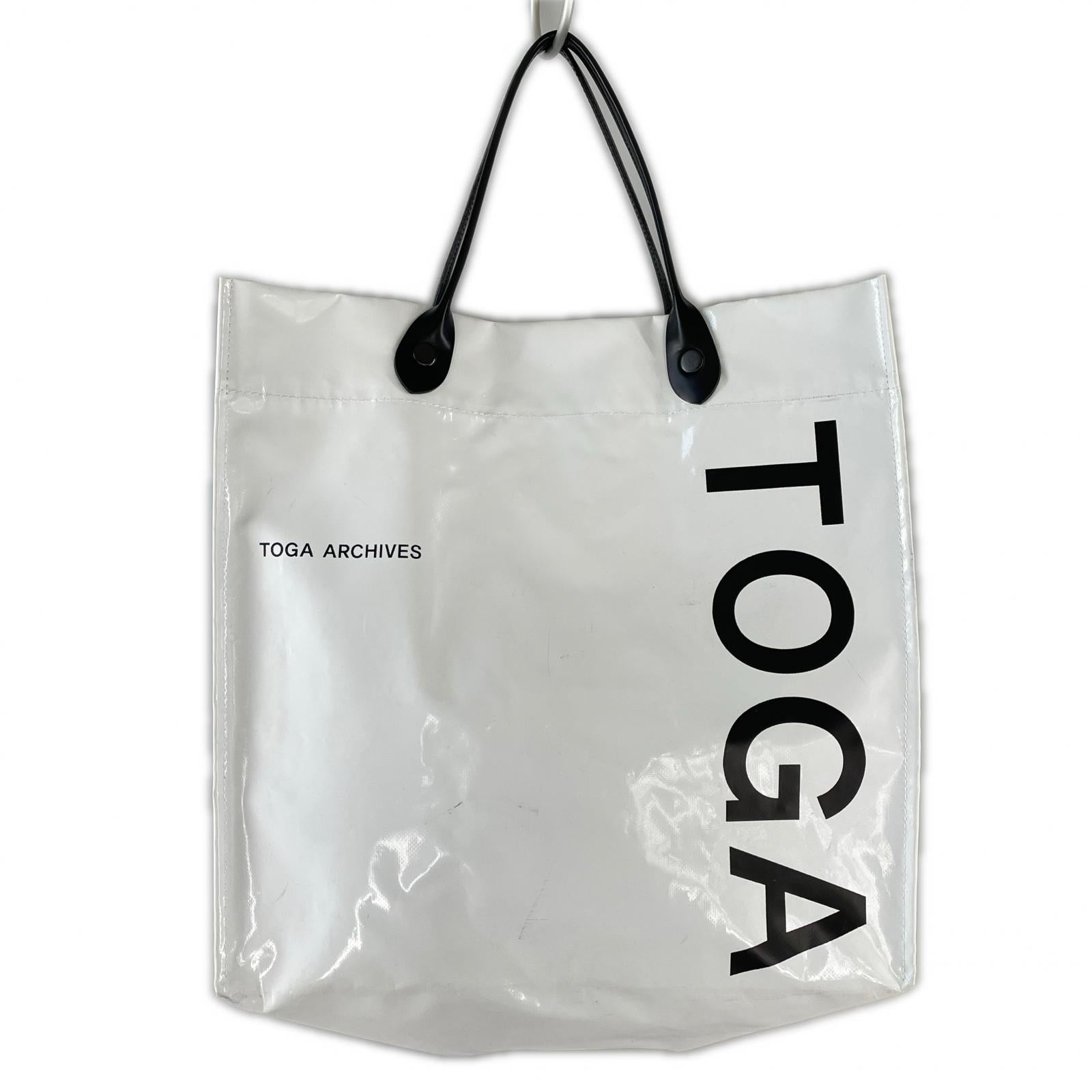 トートバッグ TOGA ARCHIVES PVC ホワイト