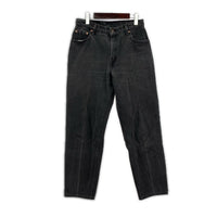 デニムパンツ 90s 550 後染め テーパードデニムパンツ ブラック