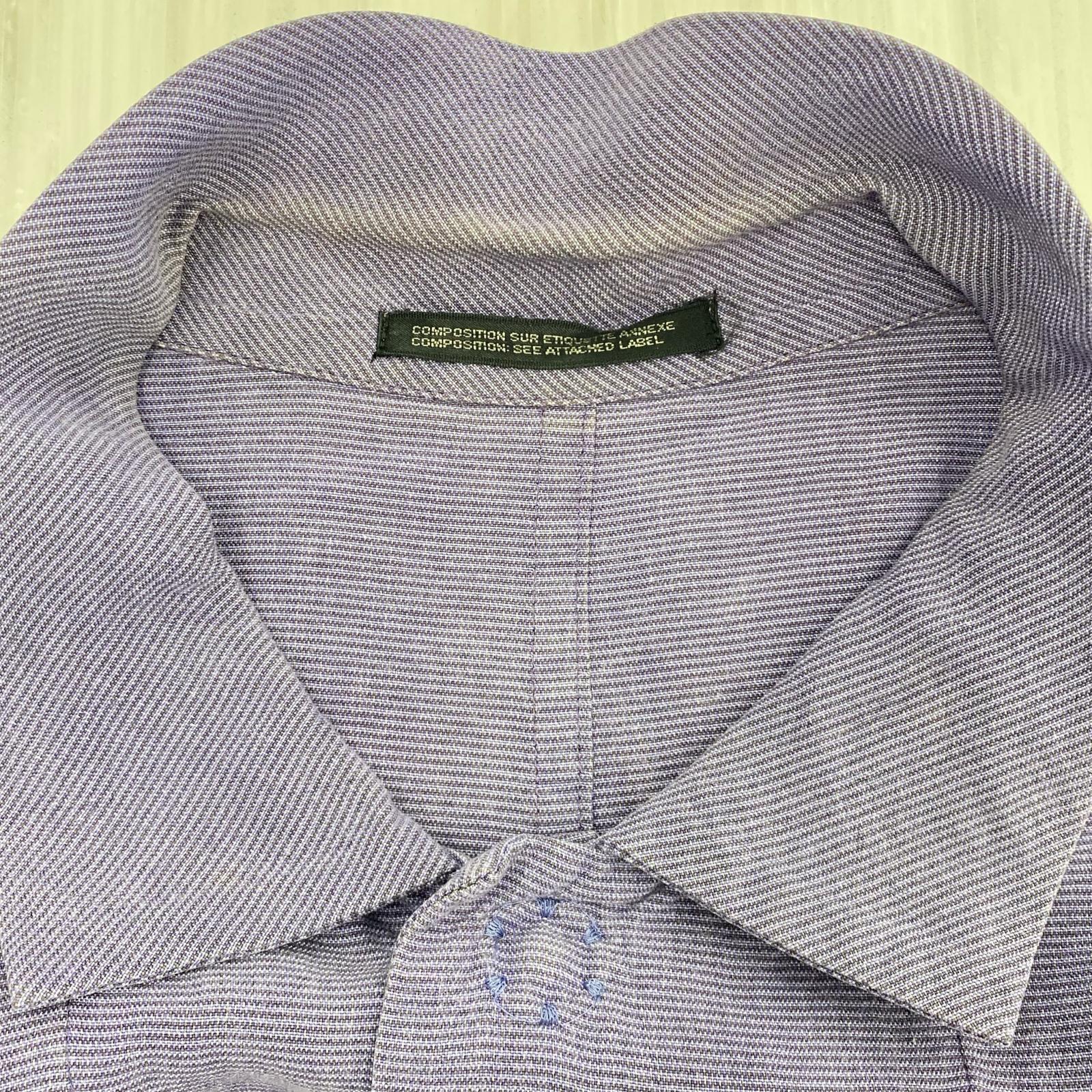 ジャケット Yohji Yamamoto POUR HOMME 96SS 花と少年期 レーヨンシャツジャケット M パープル M パープル