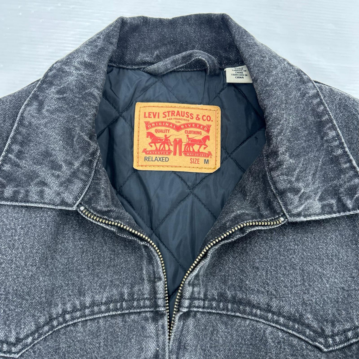ジャケット WORKWEAR AVIATOR ｼﾞｬｹｯﾄ ｸﾞﾚｰ M ブラック