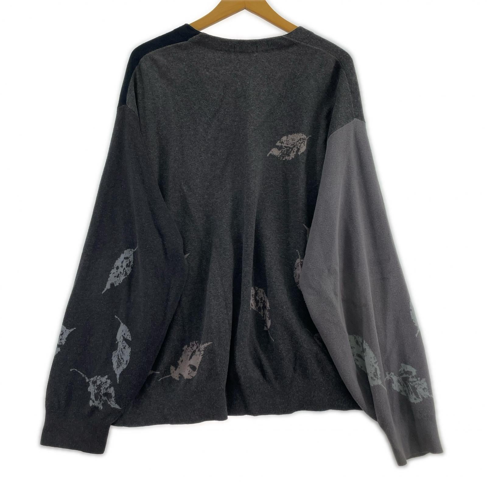 カーディガン COTTON WJQ KNIT CARDIGAN グレー