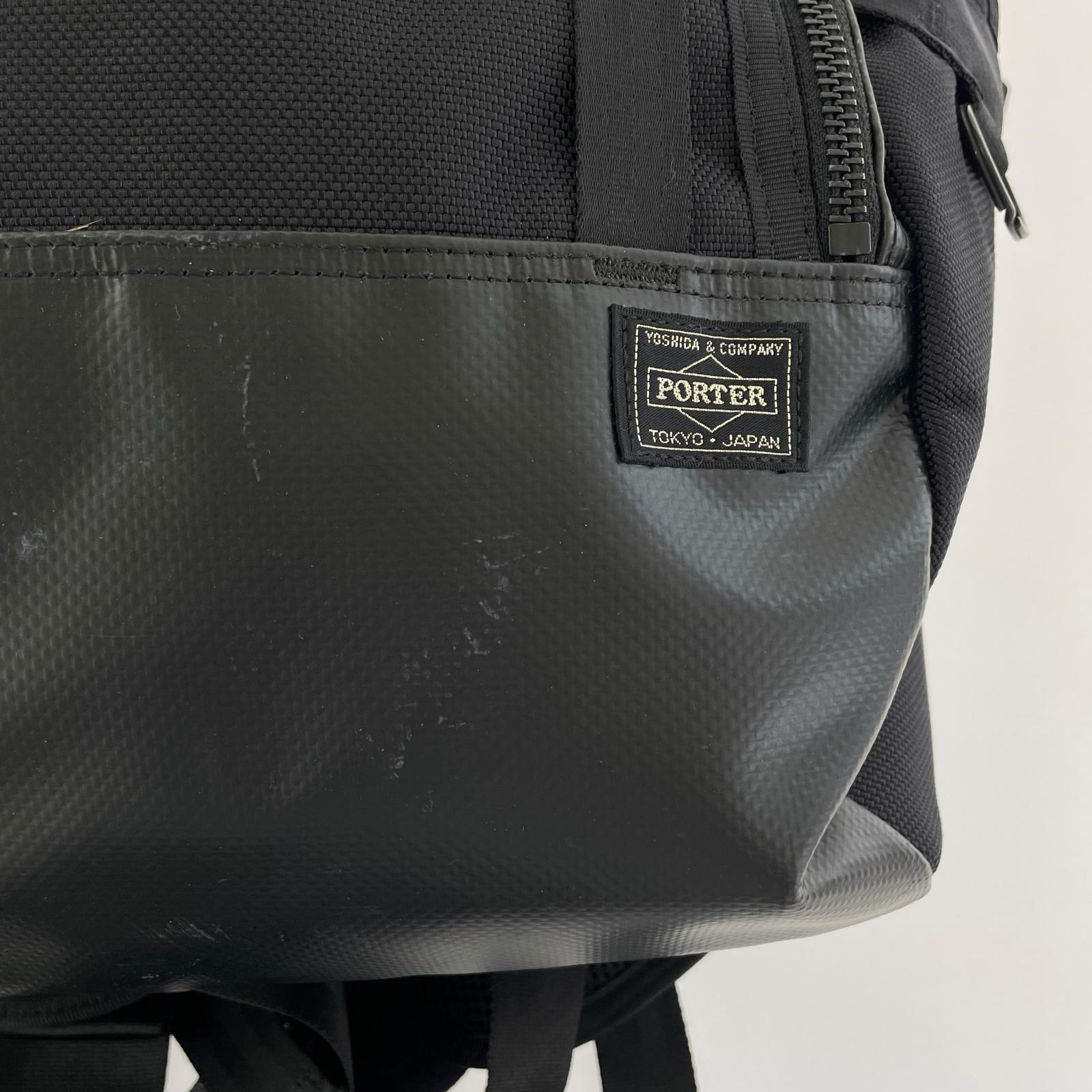 リュック・デイパック PORTER ヒート バックパック ※角キズ有 ブラック