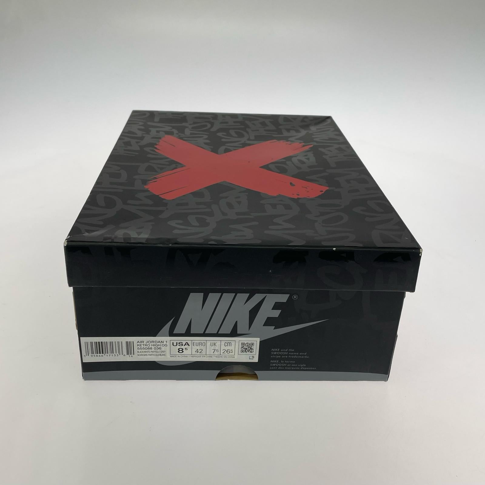 スニーカー AIR JORDAN 1 RETORO HIGH OG 555088-036 26.5cm (US8 1/2 UK8 EU43) グレー