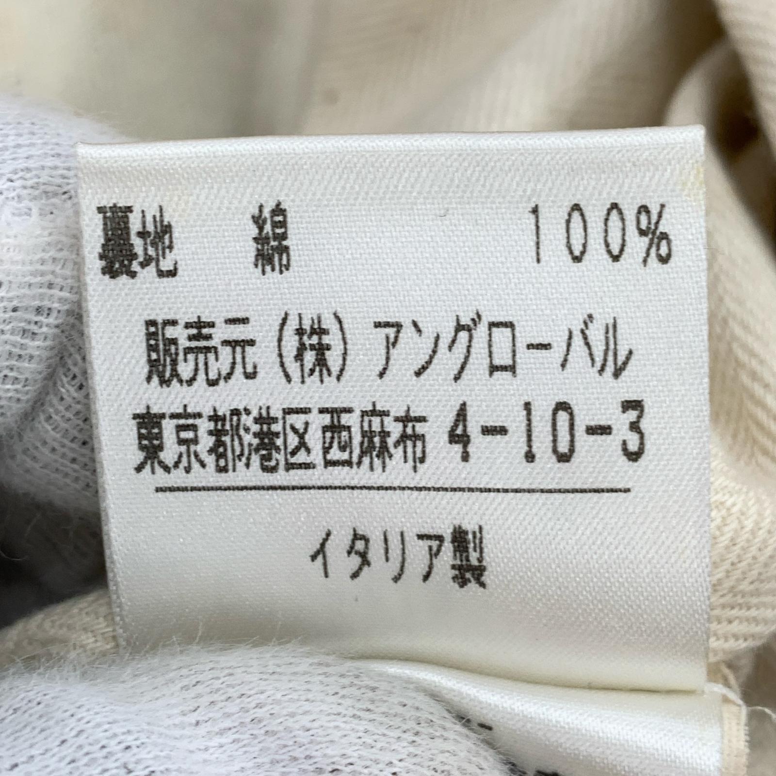 レザージャケット CINQUANTA 牛革 ラウンドカラー レザージャケット 38 ベージュ ベージュ