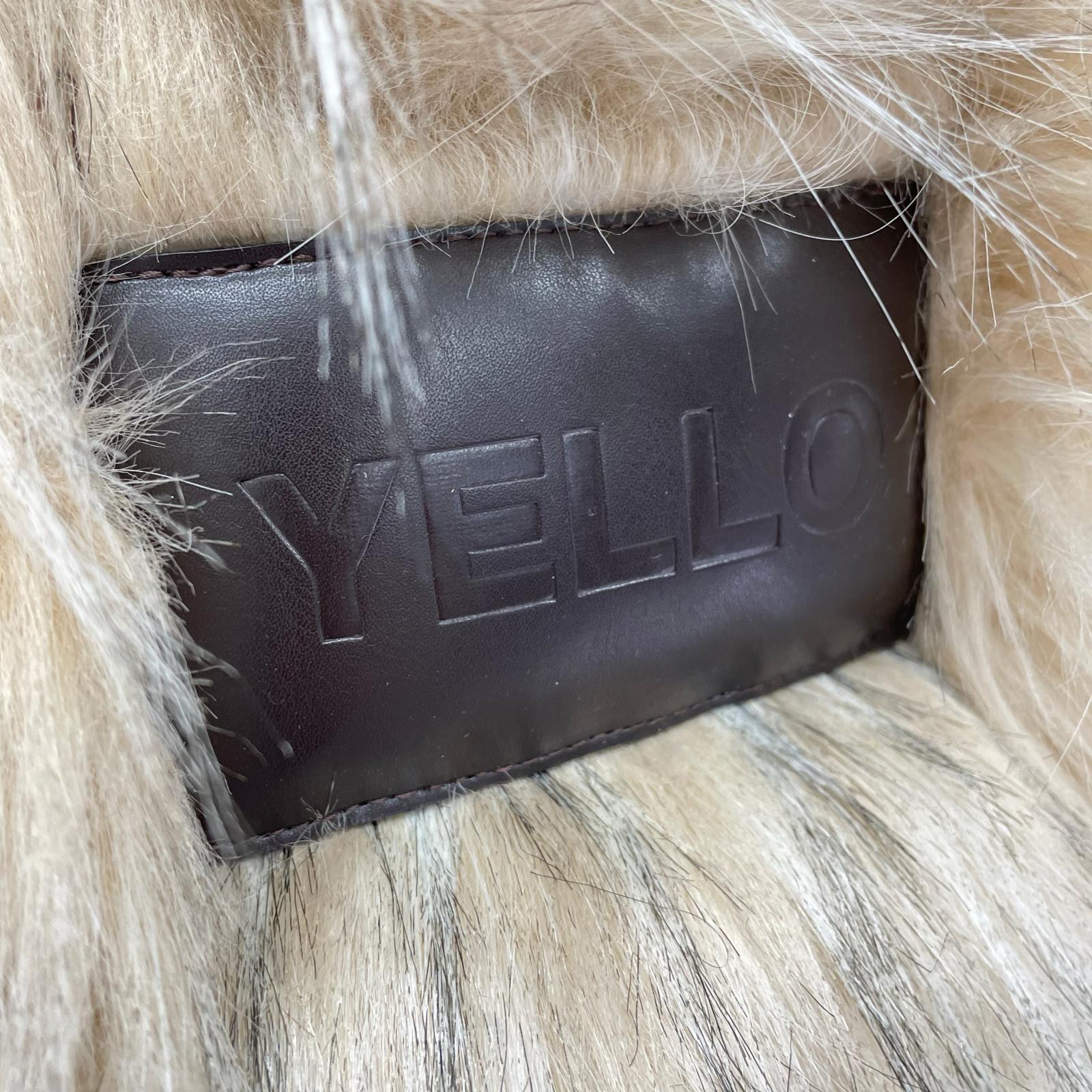 ブーツ YELLO HIMALAYA LONG BOOTS ファーロングブーツ M ベージュ M ベージュ
