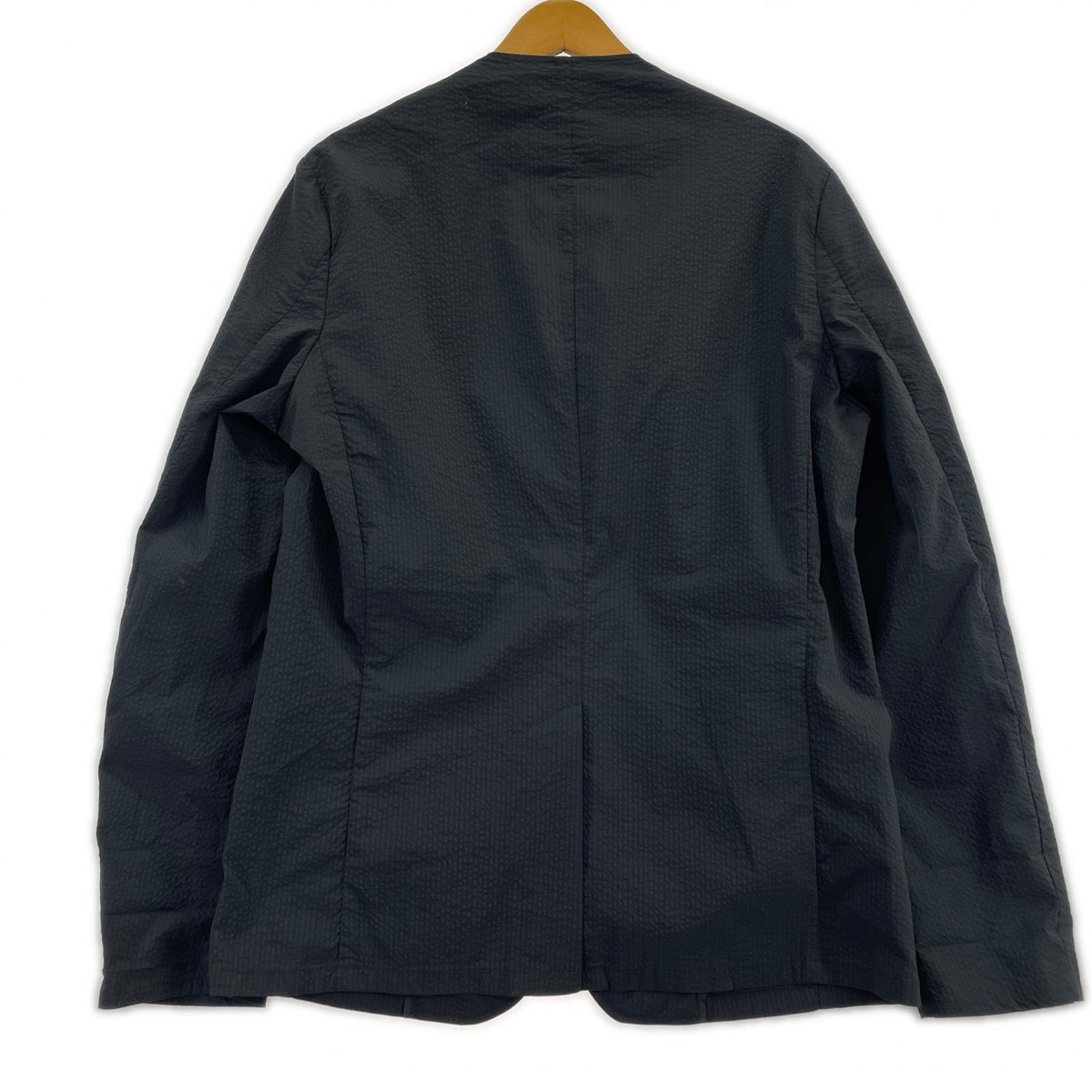 ジャケット ×NANO UNIVERSE シアーサッカー ジャケット 黒 M ブラック