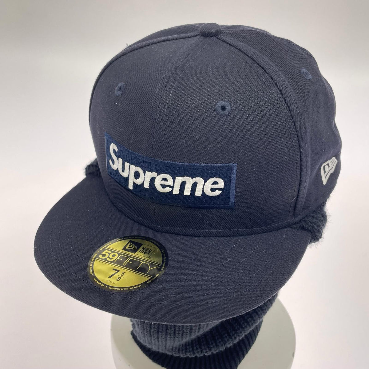 キャップ Supreme Box Logo New Era Balaclava ネイビー