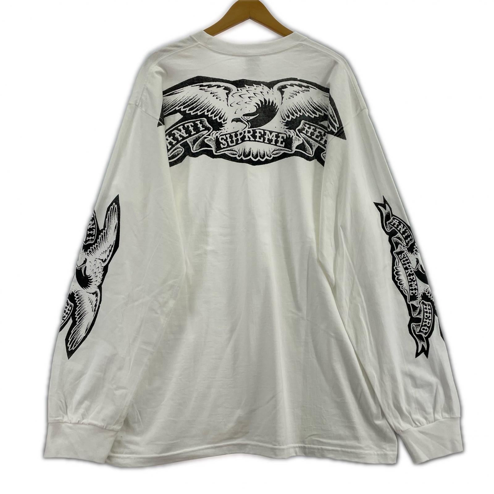 長袖Ｔシャツ ×ANTIHERO Eagle L/S Tee XL ホワイト
