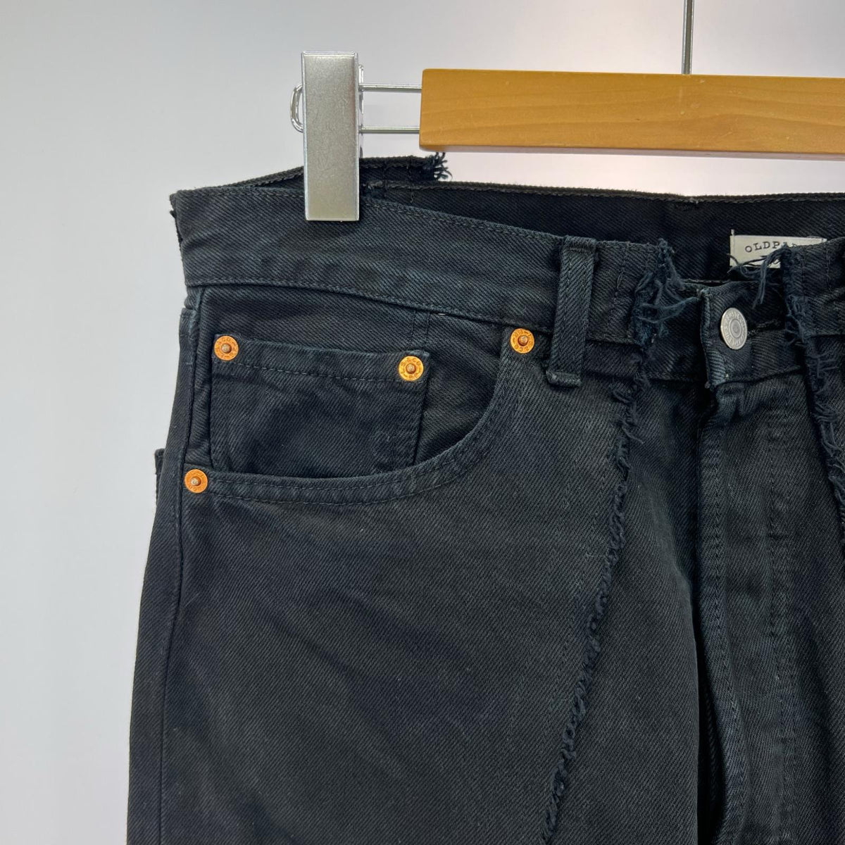 デニムパンツ OLDPARK Levi's 再構築ﾃﾞﾆﾑﾊﾟﾝﾂ 黒 L ブラック