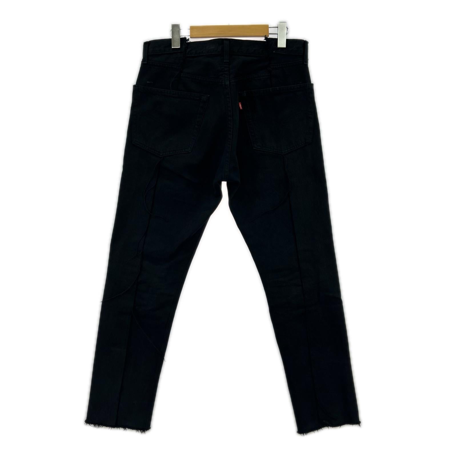 デニムパンツ OLDPARK Levi's 再構築ﾃﾞﾆﾑﾊﾟﾝﾂ 黒 L ブラック