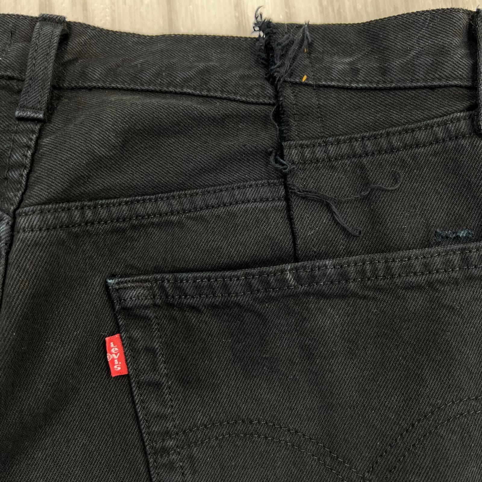 デニムパンツ OLDPARK Levi's 再構築ﾃﾞﾆﾑﾊﾟﾝﾂ 黒 L ブラック