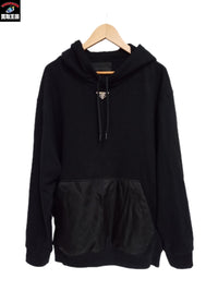 PRADA/ﾄﾗｲｱﾝｸﾞﾙﾛｺﾞ ﾅｲﾛﾝ切替 ﾌｰﾃﾞｨｰ M