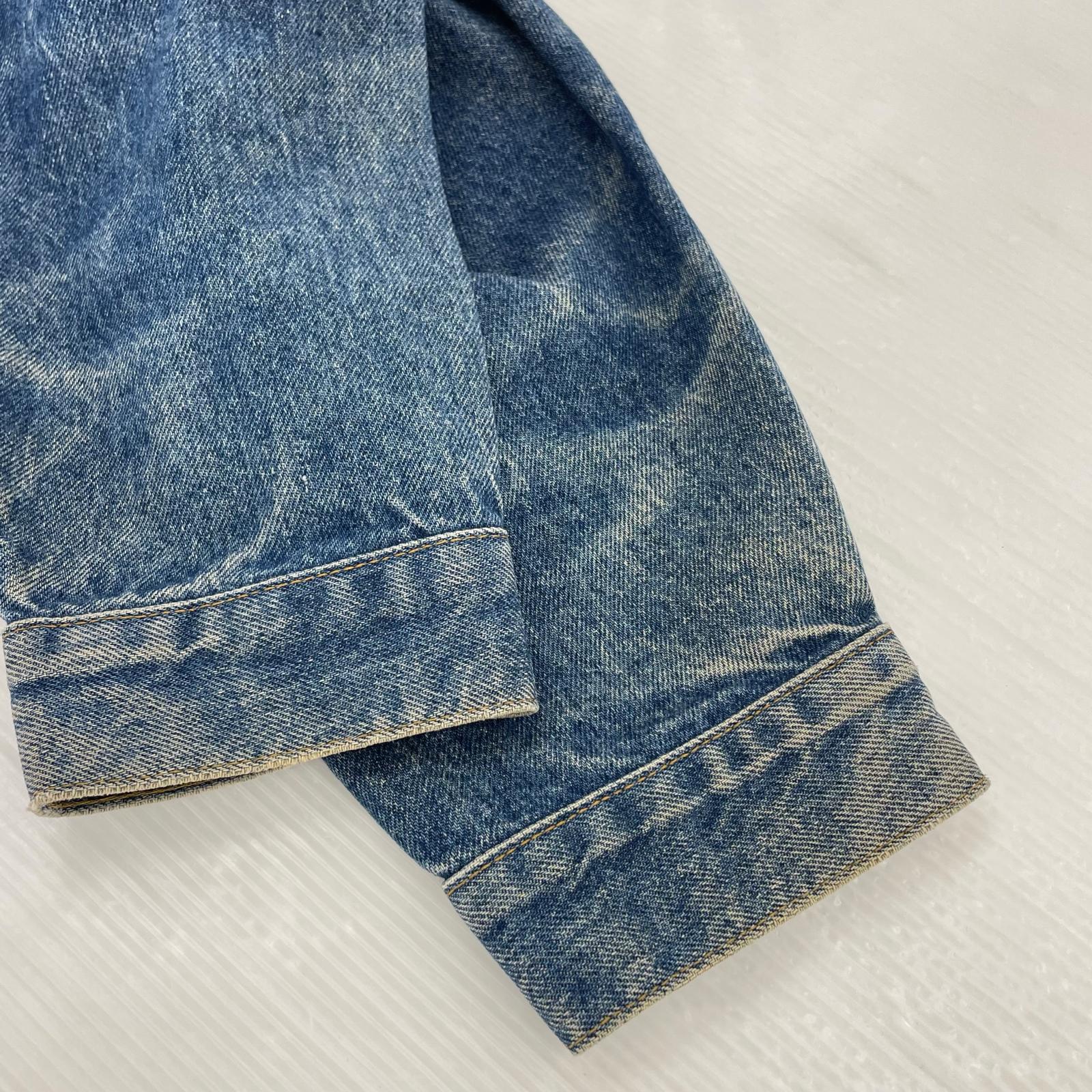 デニムジャケット 90s 70598 デカパッチ Ｌ アメリカ製 L