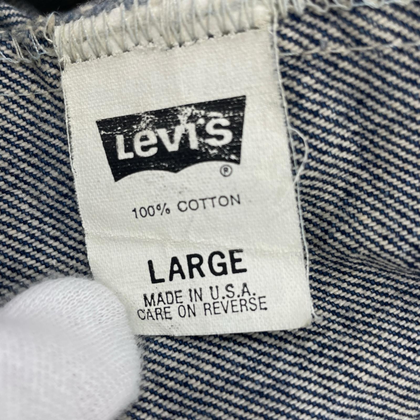 デニムジャケット 90s 70598 デカパッチ Ｌ アメリカ製 L
