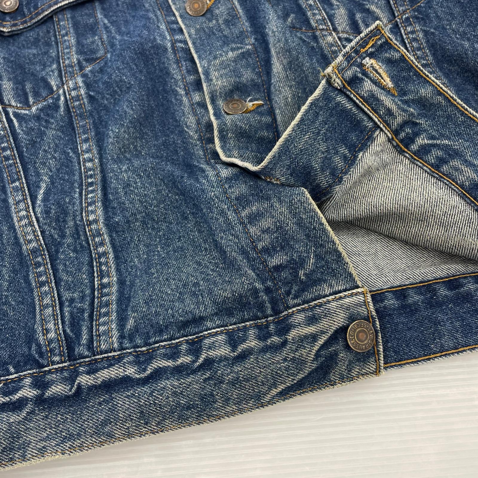 デニムジャケット 90s 70598 デカパッチ Ｌ アメリカ製 L