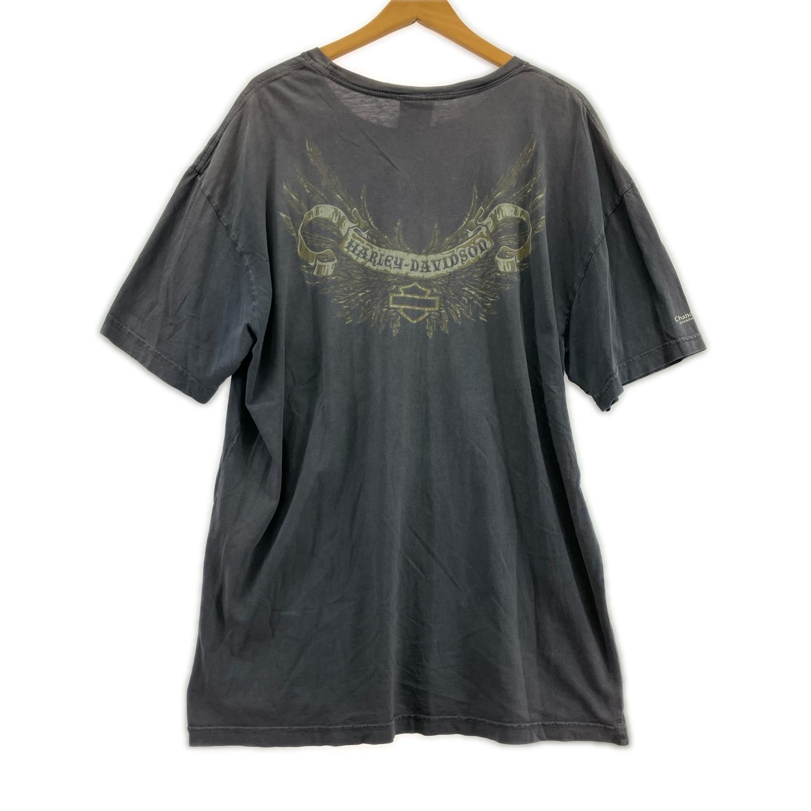 半袖Ｔシャツ 2011 Harley-Davidson スカルプリントS/Sカットソー グレー