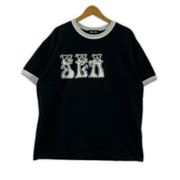 半袖Ｔシャツ BLACK リンガー L ブラック