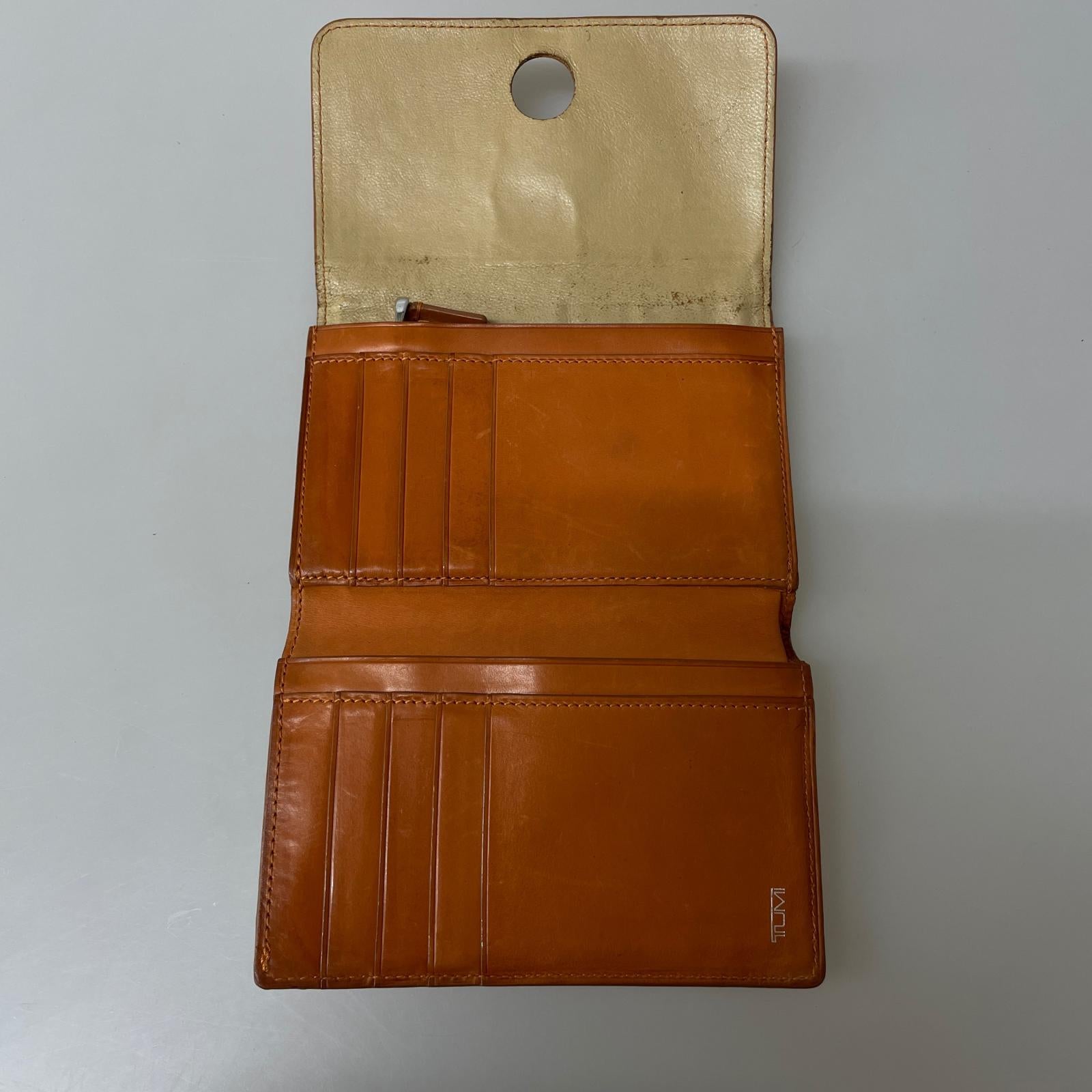 コンパクトウォレット TUMI コンパクトウォレット ブラウン