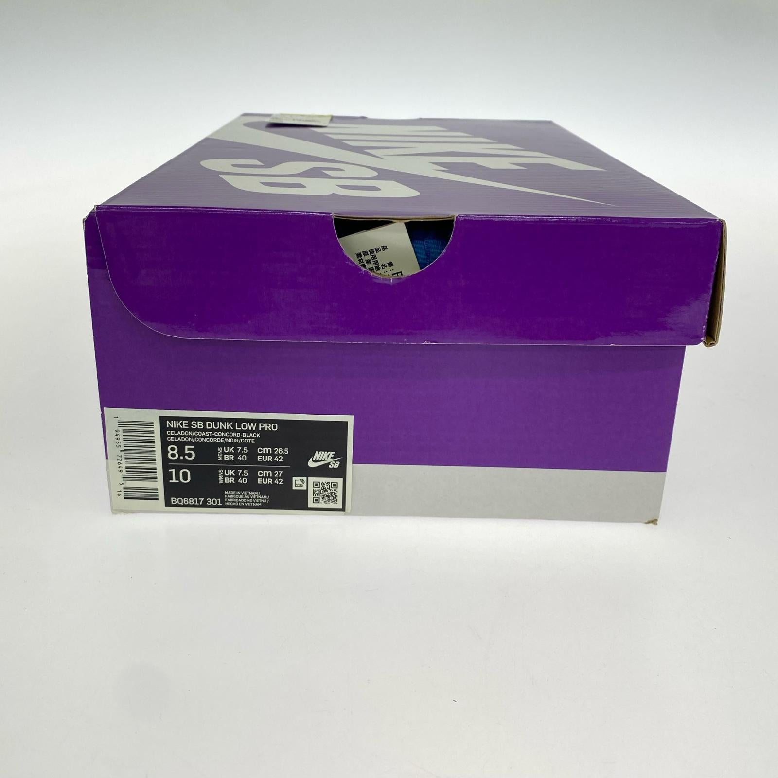 スニーカー NIKE SB DUNK LOW PRO CELADON/26.5CM 26.5cm (US8 1/2 UK8 EU43)