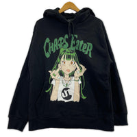 パーカー SUNDAYOFFCLUB プリントパーカー BLK M ブラック