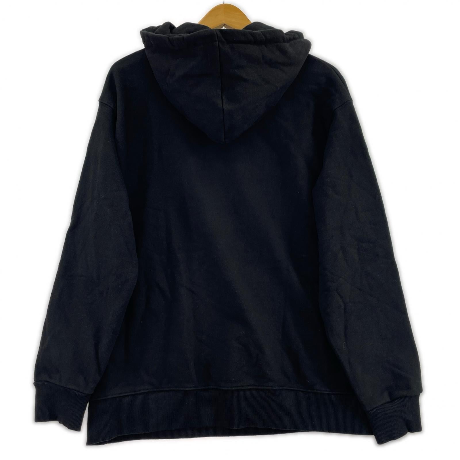 パーカー SUNDAYOFFCLUB プリントパーカー BLK M ブラック