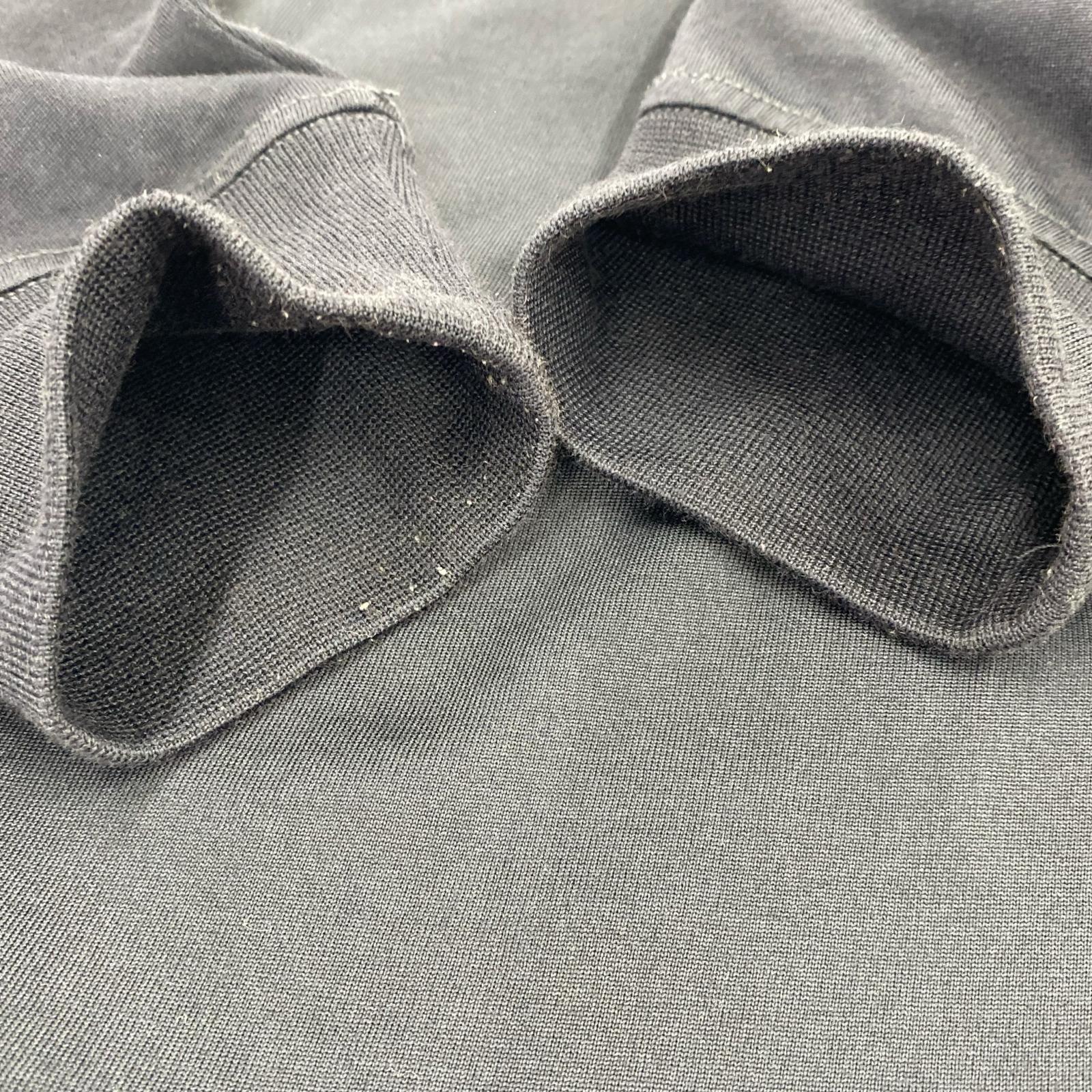 長袖Ｔシャツ STONE ISLAND 裾ロゴ デザインステッチL/S Tee M ネイビー
