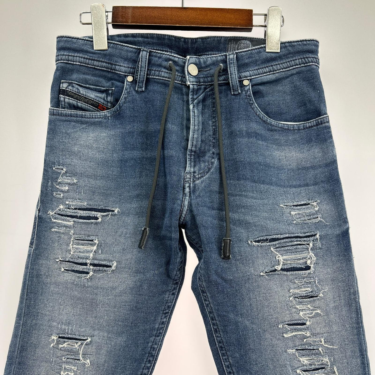 デニムパンツ KROOLEY スウェットデニムパンツ 28 ネイビー