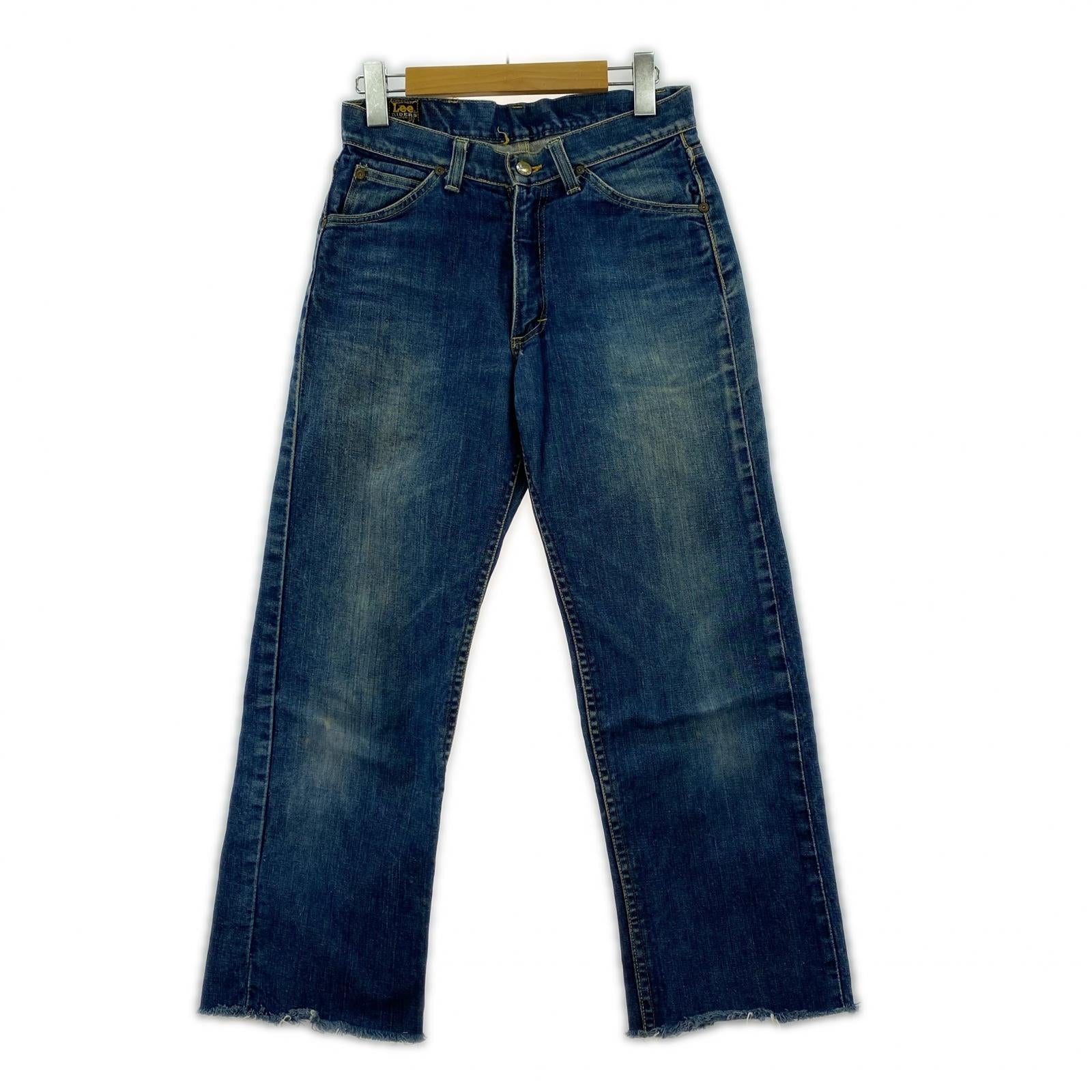 デニムパンツ 70s頃 サイド黒タグ カットオフデニム (W29程) 27 ブルー