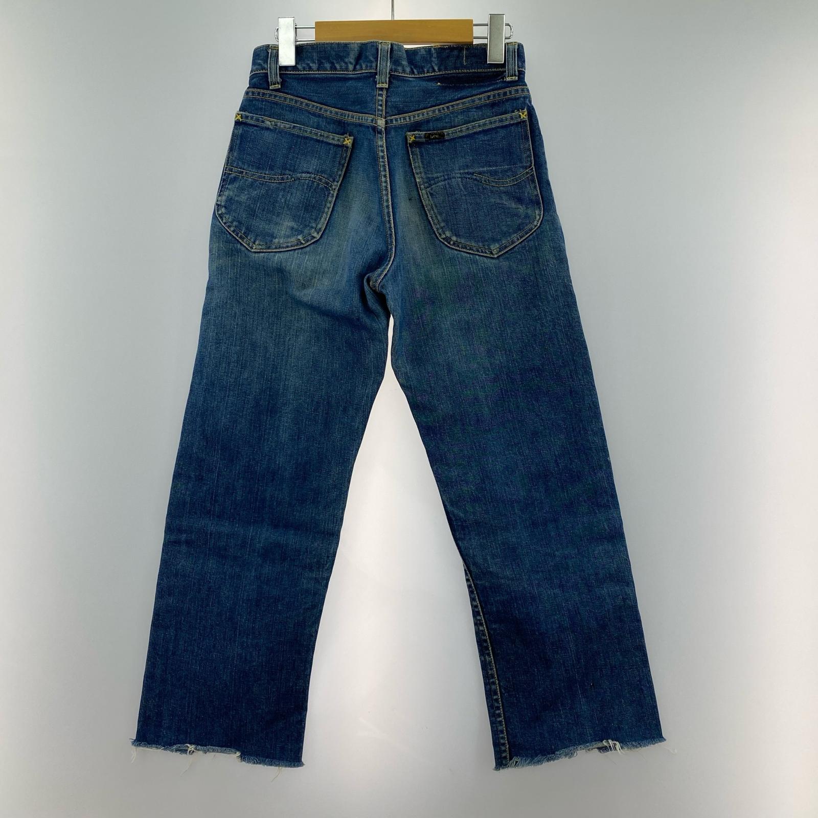 デニムパンツ 70s頃 サイド黒タグ カットオフデニム (W29程) 27 ブルー